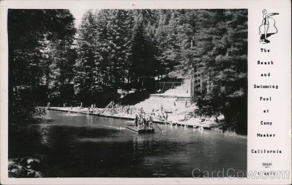 Beach and Swimming Pool Camp Meeker California Braun Photo