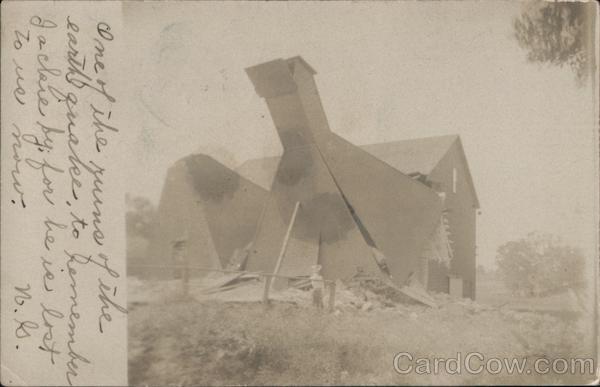 Hop Kiln Winery, Ruins after earthquake Healdsburg California