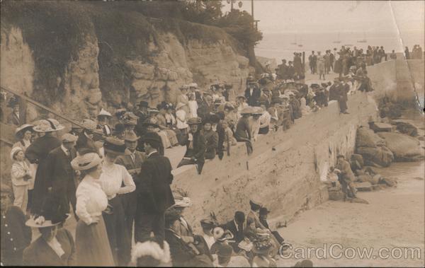 Crowd at the Sutro Baths San Francisco California