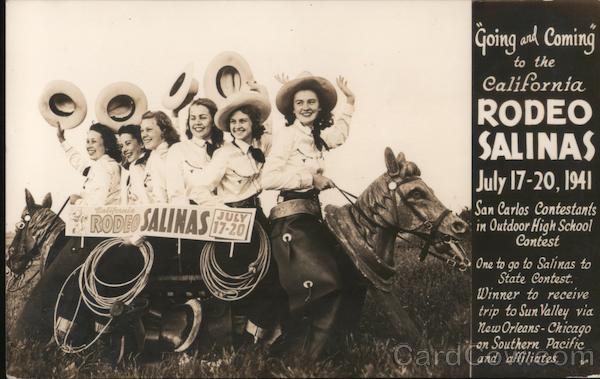 Going and Coming to the California Rodeo Salinas