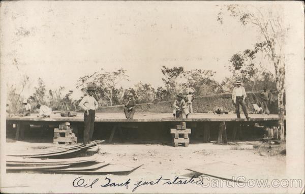 Workers, Oil Tank Construction Oil Wells