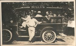 People in Sully's Automobile Original Photograph
