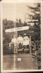 Three Men at Bohemia Grove Original Photograph