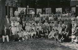 Bohemian Grove Group Photo Postcard