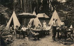 Camping in Bohemia Grove, Bohemian Grove Postcard