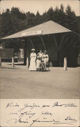 At the Train Depot Postcard