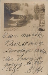 Sunday at the Train Depot Monte Rio, CA Postcard Postcard Postcard