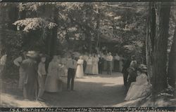 Waiting on the Entrance of the Dining Room for the Good Things at Camp Vacation Postcard
