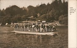 Launch "Sonoma" on Russian River Postcard