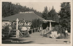 Albert's Apartments Monte Rio, CA Rhea Foto Postcard Postcard Postcard