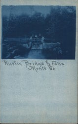 Rustic Bridge and Falls Postcard