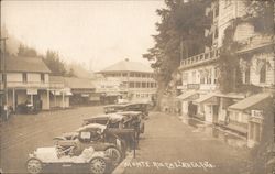 Cars Parked In Front of Stores Monte Rio, CA Rhea Foto Postcard Postcard Postcard