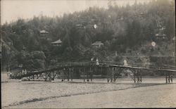Walking Bridge Over the Russian River Postcard