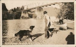 Bridge and River at Camp Como Postcard