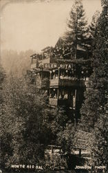 People on the Balcony at Glen Rita Postcard