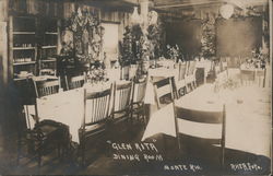 "Glen Rita" Dining Room Monte Rio, CA Rhea Foto Postcard Postcard Postcard
