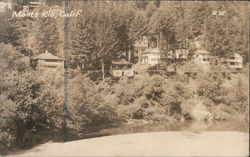 Houses on the Side of a Hill Postcard