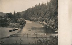 Aerial View of the Russian River Postcard