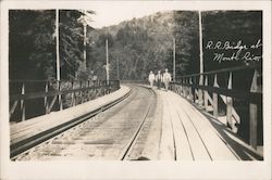 R.R. Bridge at Monte Rio Postcard