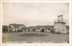 Harbor View Court Postcard