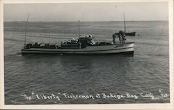 The "Liberty" Fisherman at Bodega Bay Postcard