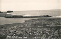 Jenner By the Sea Mouth of Russian River California Laws Postcard Postcard Postcard