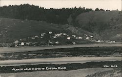 Town Near Mouth of Russian River Jenner, CA Postcard Postcard Postcard