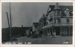 Occidental California in 1880 Postcard