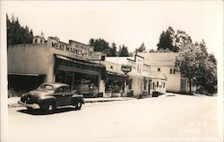 Meat Market and other shops Postcard
