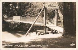 Berkeley Camp Bridge Cazadero, CA Lee Photo Postcard Postcard Postcard