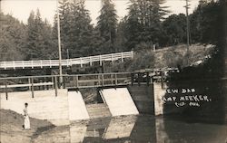 New Dam - Camp Meeker Postcard