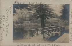 A Bridge at Camp Meeker Postcard