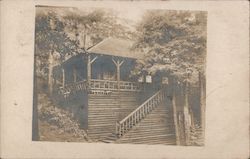 Redwood Rest cabin in Forest Postcard
