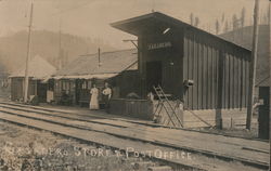Cazadero Depot, Store & Post Office Postcard