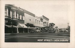 Looking Along West Street Postcard