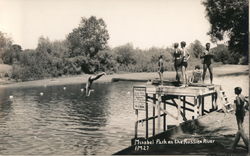 Diving Platform, Russian River Mirabel Park, CA Postcard Postcard Postcard