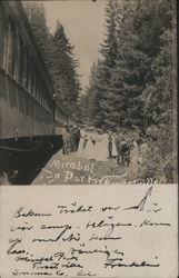 Mirabel Park People Gathered at Depot Postcard