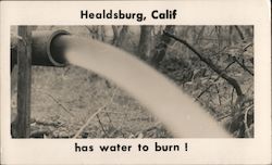 Healdsburg has water to burn! Postcard