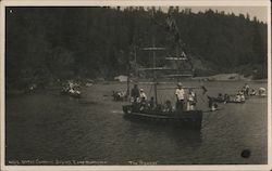 Water Carnival, July 4th, "Camp Montesano" "The Ranger" Postcard