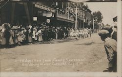Petaluma Hose Team Winning Tournament - Healdsburg Water Carnival Postcard