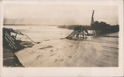 Wash Out, Southern Pacific Railroad Bridge Postcard