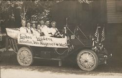 London Leaders, Johnstin Van Wagener & West Patriotic, Auto Ohio Postcard Postcard Postcard