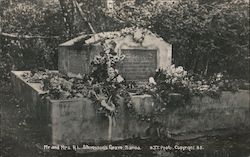Mr. and Mrs. Robert Lewis Stevenson's Grave Postcard