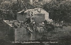 Mr. and Mrs. Robert Lewis Stevenson's Grave Vailima, Samoa South Pacific R. J. T. Photo Postcard Postcard Postcard