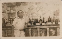 Man at a Bar Postcard