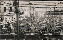 Workers on Factory Floor Postcard