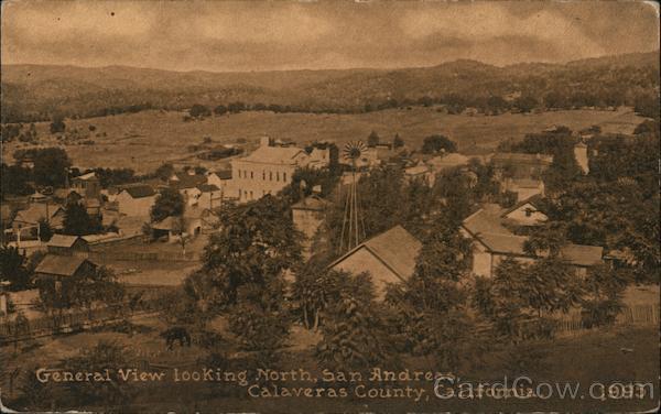 General View Looking North, San Andreas, Calaveras County California