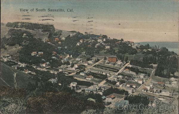 View of South Sausalito California