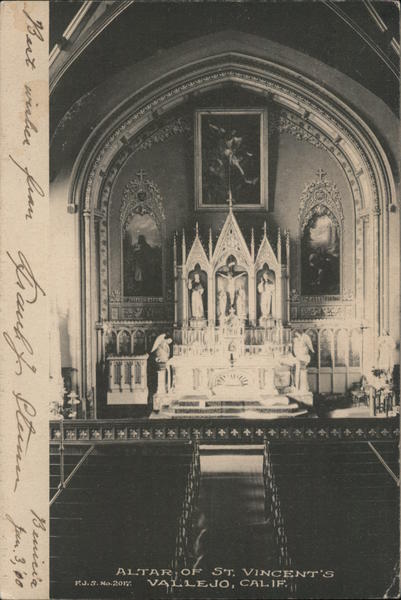 Altar of St. Vincent's Vallejo California