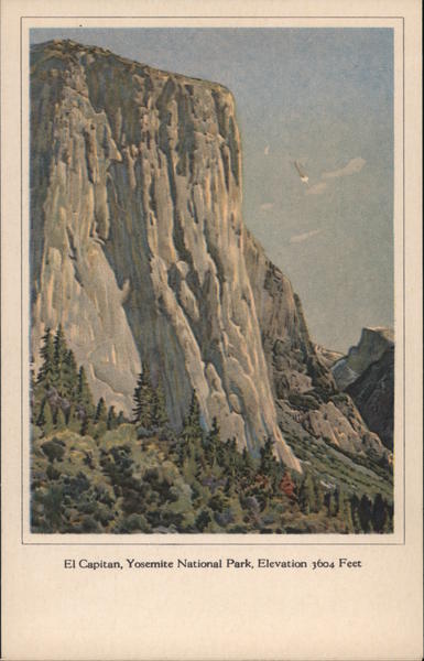 El Capitan, Yosemite National Park, Elevation 3604 Feet California